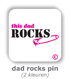 dad rocks pin